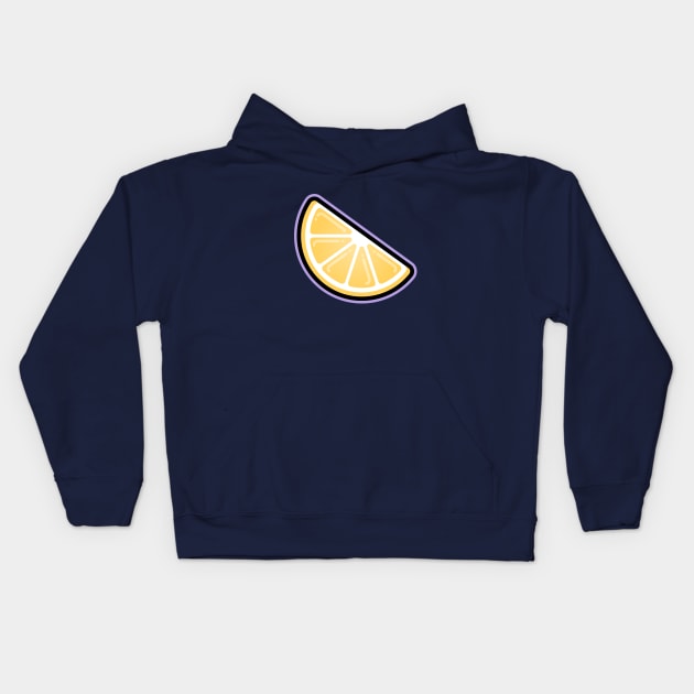 Lemon Wedge Kids Hoodie by EbukaAmadiObi19